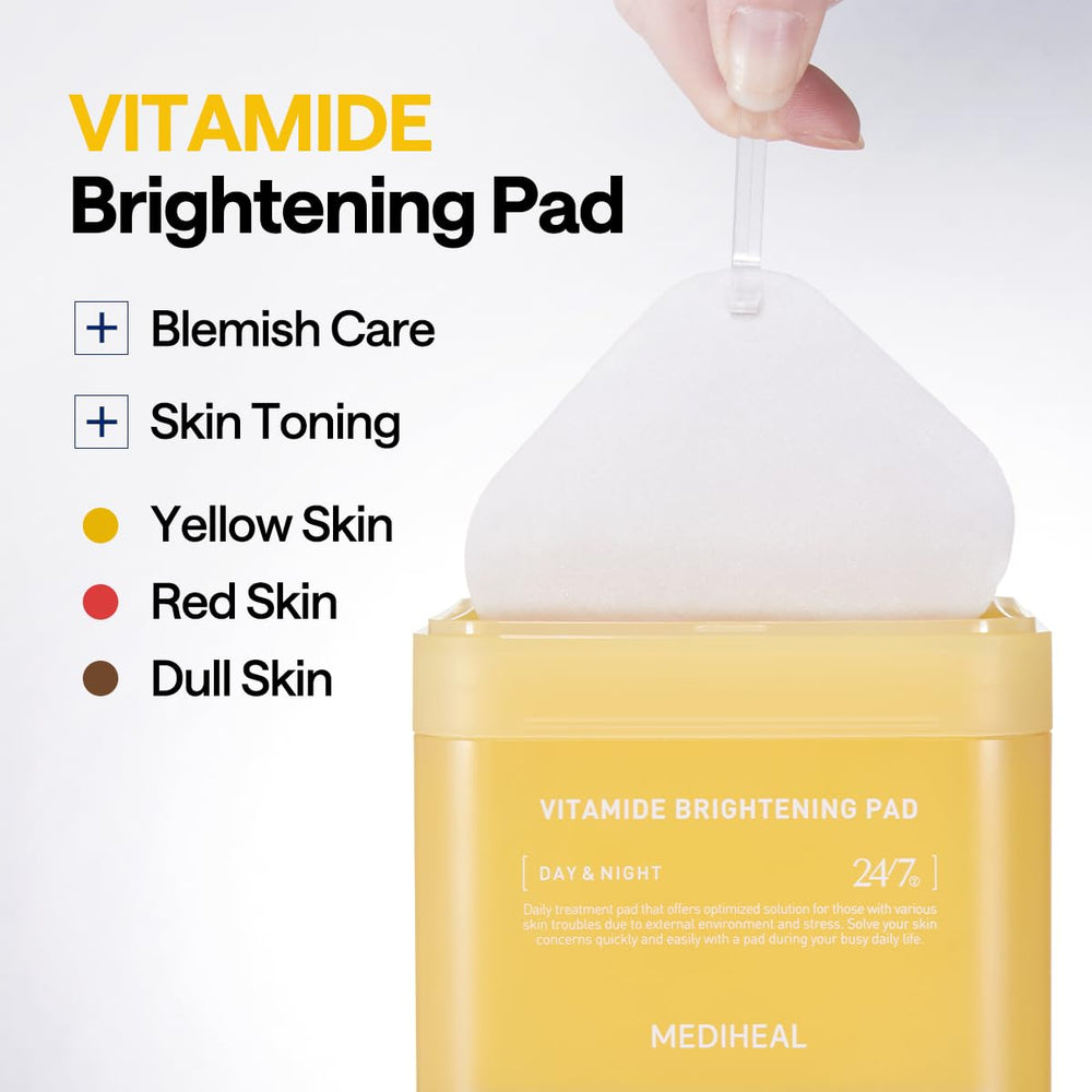 Vitamide Brightening Pad - Rozjasňující tonizační polštářky 100ks/150ml