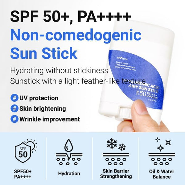 Hyaluronic Acid Airy Sun Stick SPF 50+ PA ++++ - Hydratační opalovací krém v tyčince 22g