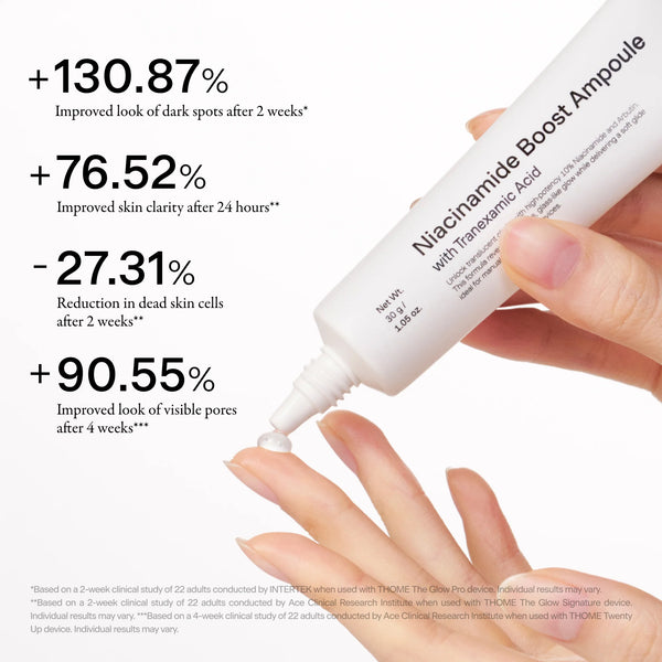 THOME - Niacinamide Boost Ampoule - Rozjasňující gelová ampule pro sjednocení tónu pleti a tmavé skvrny