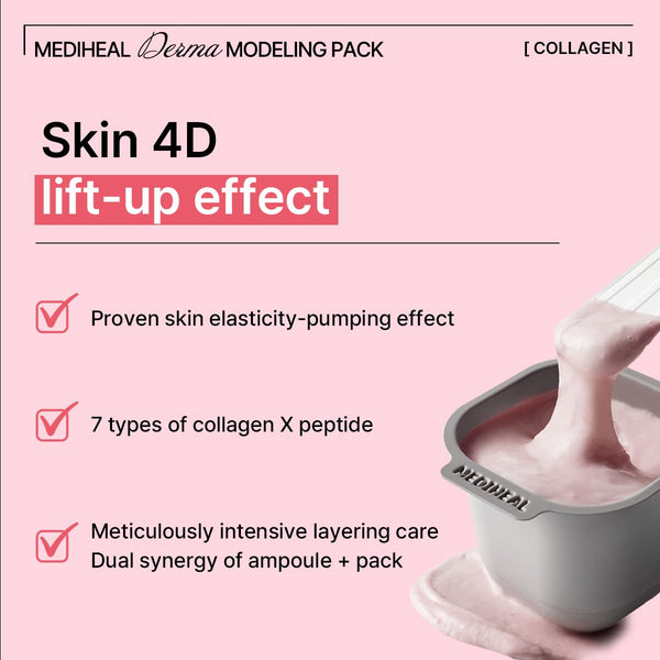 Collagen Derma Modeling Double Pack - Zpevňující alginátová maska s kolagenem (2ml + 28g)*2