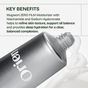 Mugwort Zero Film Moisturizer - Lehký zklidňující krém pro citlivou a problematickou pleť 60ml