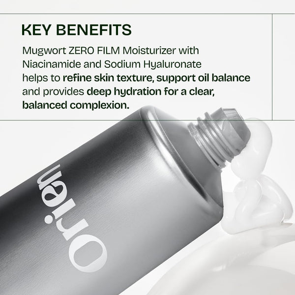 Mugwort Zero Film Moisturizer - Lehký zklidňující krém pro citlivou a problematickou pleť 60ml