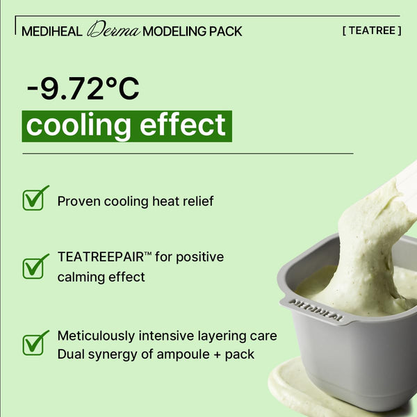 Teatree Calming Derma Modeling Double Pack - Zklidňující alginátová maska s tea tree (2ml + 28g)*2