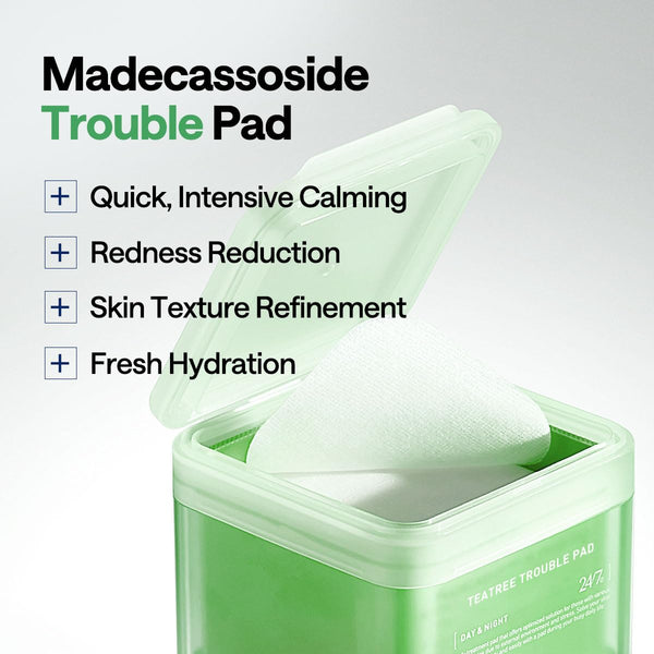 Teatree Trouble Pad - Zklidňující tonizační polštářky s čajovníkem 100ks/150ml
