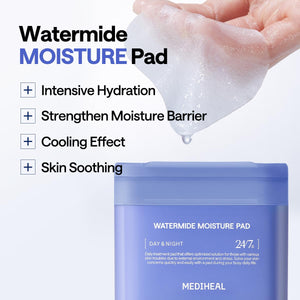 Watermide Moisture Pad - Hydratační tonizační polštářky 100ks/150ml
