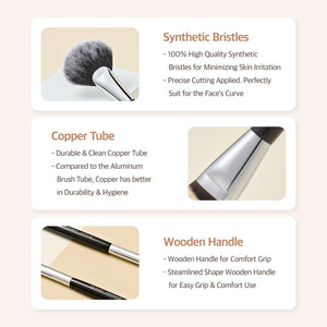 STUDIO17 - Glide Foundation Brush 411 - Štětec na make-up