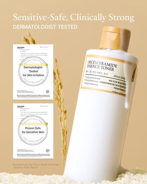 FULLY - Rice Ceramide Essence Toner - Hydratační esenciální toner s rýží pro posílení kožní bariéry