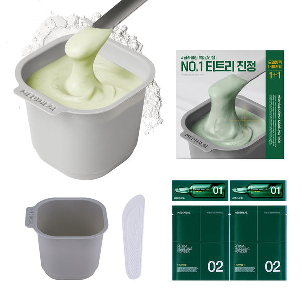 Teatree Calming Derma Modeling Double Pack - Zklidňující alginátová maska s tea tree (2ml + 28g)*2