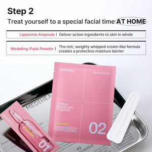 Collagen Derma Modeling Double Pack - Zpevňující alginátová maska s kolagenem (2ml + 28g)*2