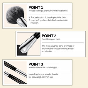 STUDIO17 - Blush Brush 833 - Jemný štětec na tvářenku, pudr a rozjasňovač