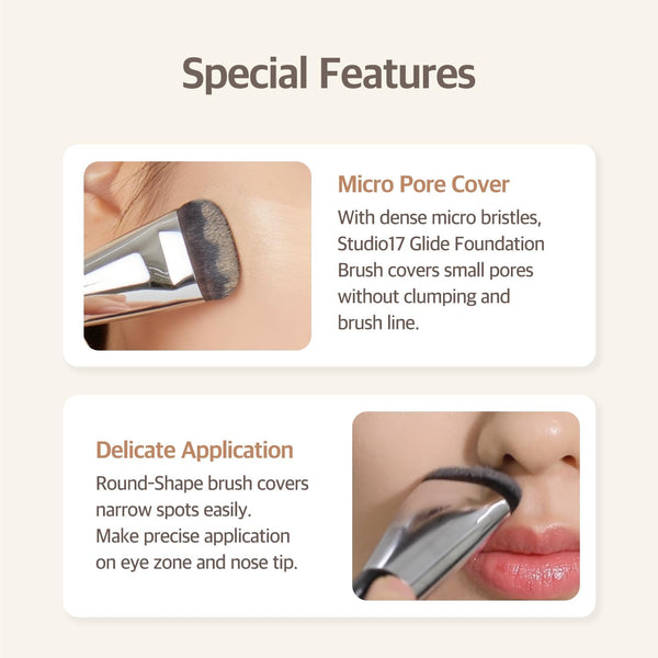 STUDIO17 - Glide Foundation Brush 411 - Štětec na make-up