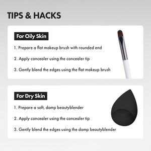 LUNA - Long Lasting Tip Concealer Cover-Fit - Dlouhotrvající tekutý korektor s vysokým krytím