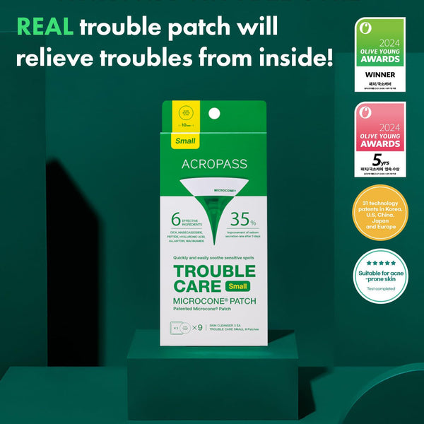ACROPASS - Trouble Care Microcone Patch - Mikrojehličkové náplasti na akné pro cílenou a rychlou péči