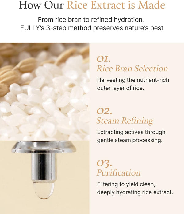 FULLY - Rice Ceramide Essence Toner - Hydratační esenciální toner s rýží pro posílení kožní bariéry