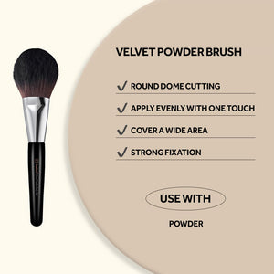 STUDIO17 - Velvet Powder Brush 423 - Velký štětec na pudr