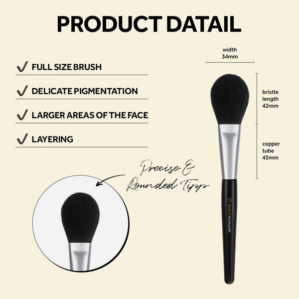 STUDIO17 - Blush Brush 833 - Jemný štětec na tvářenku, pudr a rozjasňovač