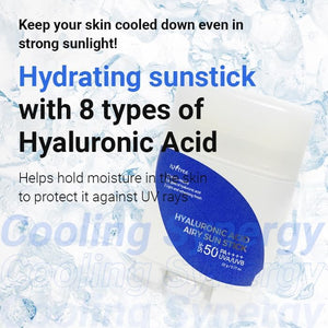Hyaluronic Acid Airy Sun Stick SPF 50+ PA ++++ - Hydratační opalovací krém v tyčince 22g