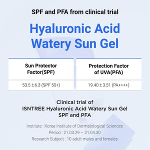 Hyaluronic Acid Watery Sun Gel SPF 50+/PA++++ - Lehký sluneční gelový krém 50ml