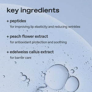 glow - peach peptide lip balm - Hydratační balzám s peptidy