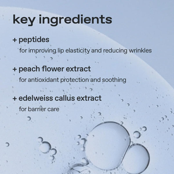 glow - peach peptide lip balm - Hydratační balzám s peptidy