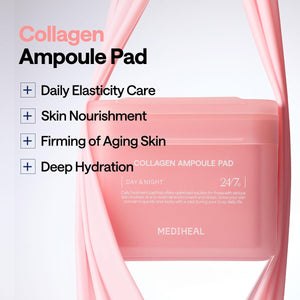 Collagen Ampoule Pad - Zpevňující tonizační polštářky s kolagenem 100ks/150ml