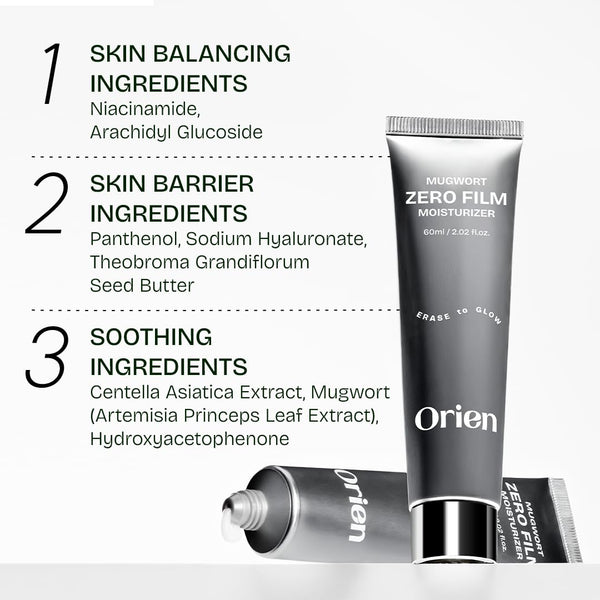 Mugwort Zero Film Moisturizer - Lehký zklidňující krém pro citlivou a problematickou pleť 60ml