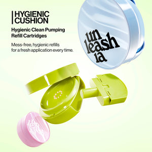 Satin Wear Healthy-Green Cushion [21N Eburnean] - Saténový make-up v houbičce