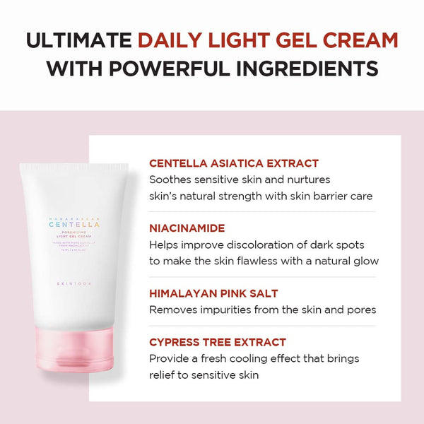 Madagascar Centella Poremizing Light Gel Cream - Lehký chladivý krém s gelovou konzistencí 75ml