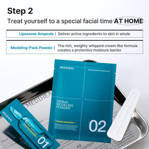 Madecassoside Blemish Derma Modeling Double Pack - Zklidňující a rozjasňující alginátová maska (2ml + 28g)*2
