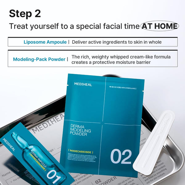 Madecassoside Blemish Derma Modeling Double Pack - Zklidňující a rozjasňující alginátová maska (2ml + 28g)*2