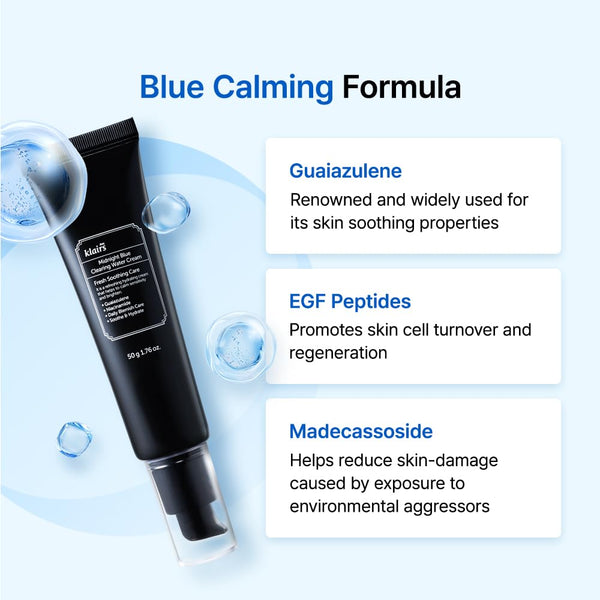 Midnight Blue Clearing Water Gel Cream - Zklidňující chladivý gelový krém 50g