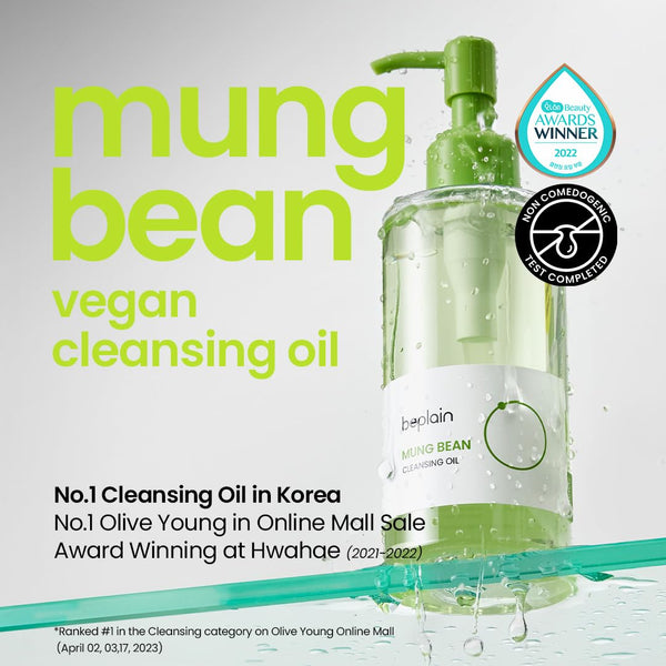 beplain - Mung Bean Cleansing Oil - Jemný odličovací olej s výtažkem z mungo fazolí 200ml