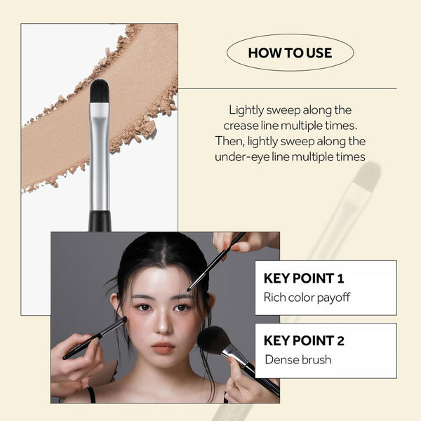 STUDIO17 - Detail Eye Defining Brush 721 - Malý štětec na detailní líčení očí a přesné zvýraznění spodní linky