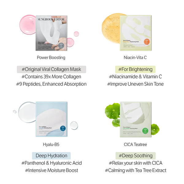Deep Collagen Hyalu-B5 Hydrating Mask - Hydratační hydrogelová maska 37g