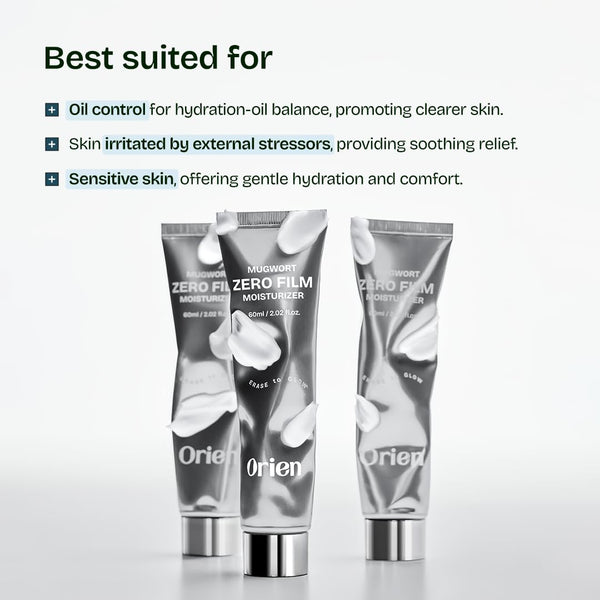 Mugwort Zero Film Moisturizer - Lehký zklidňující krém pro citlivou a problematickou pleť 60ml