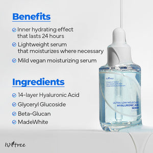 Ultra-Low Molecular Hyaluronic Acid Serum - Intenzivně hydratační sérum s nízkomolekulární kyselinou hyaluronovou 50ml