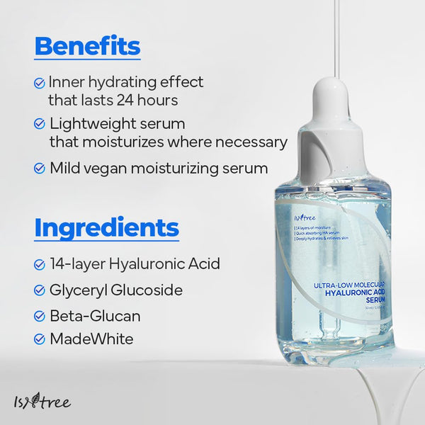 Ultra-Low Molecular Hyaluronic Acid Serum - Intenzivně hydratační sérum s nízkomolekulární kyselinou hyaluronovou 50ml