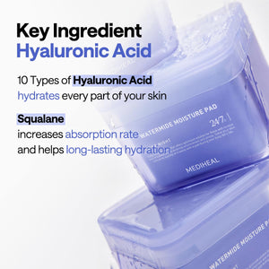 Watermide Moisture Pad - Hydratační tonizační polštářky 100ks/150ml