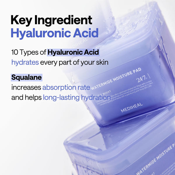 Watermide Moisture Pad - Hydratační tonizační polštářky 100ks/150ml