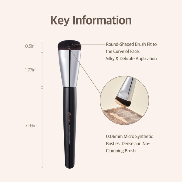 STUDIO17 - Glide Foundation Brush 411 - Štětec na make-up