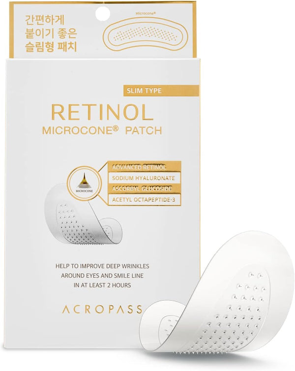 ACROPASS - Retinol Microcone Patch Slim Type - Mikrojehličkové náplasti s retinolem pro cílenou péči proti vráskám