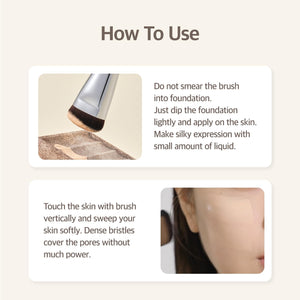 STUDIO17 - Glide Foundation Brush 411 - Štětec na make-up