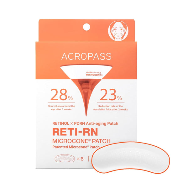 ACROPASS - RETI-RN Microcone Patch Slim Shaped - Mikrojehličkové náplasti s retinolem pro cílenou péči proti vráskám