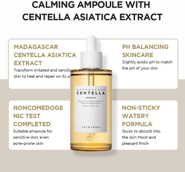 Madagascar Centella Asiatica Ampoule - Zklidňující ampule s pupečníkem asijským 100ml