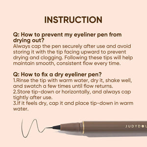 Judydoll - Slim Liquid Eyeliner - Ultratenká tekutá oční linka