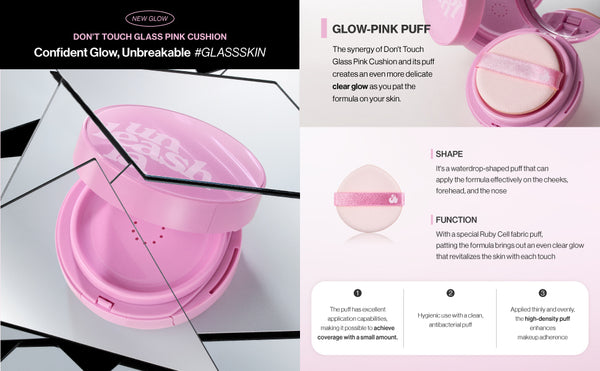 Don’t Touch Glass Pink Cushion Re-Feel - Náhradní náplň make-upu v houbičce