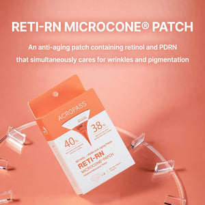ACROPASS - RETI-RN Microcone Patch Slim Shaped - Mikrojehličkové náplasti s retinolem pro cílenou péči proti vráskám