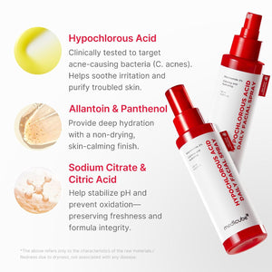 medicube - Hypochlorous Acid Daily Facial Spray - Zklidňující pleťový sprej s kyselinou chlornou pro problematickou a citlivou pleť