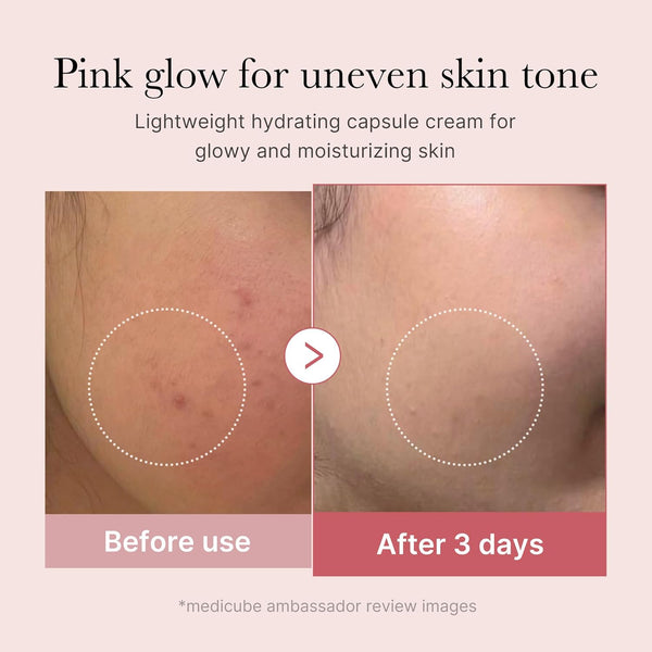 Medicube - PDRN Pink Collagen Capsule Cream - Rozjasňující krém s PDRN pro hydratovanou a sjednocenou pleť