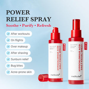 medicube - Hypochlorous Acid Daily Facial Spray - Zklidňující pleťový sprej s kyselinou chlornou pro problematickou a citlivou pleť